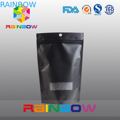 Dostosowana 2 uncja aluminiowa folia wyłożona czarnym matowym stojakiem na kawę z zaworem