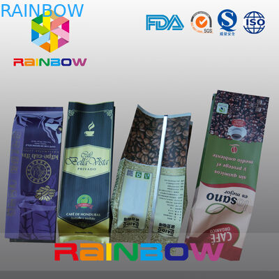 250g folia aluminiowa Torebki na herbatę Opakowanie worki kawowe z bocznym wiankiem