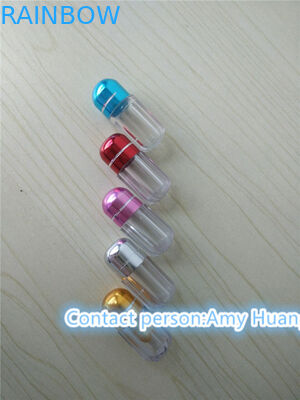 Pustka, twarda, żelatynowa kapsułka, butelka, pojemnik z tabletkami do seksu, z aluminiową foliją