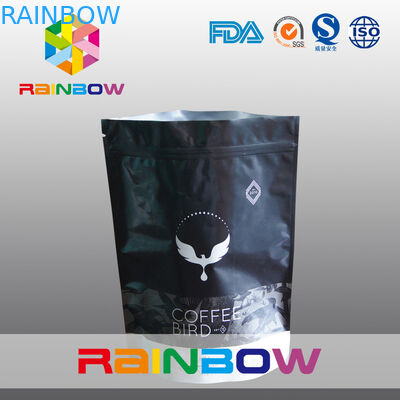 Niestandardowe drukowanie 250g Matt Stand Up Ziplock Coffee Bean Bags With Valve