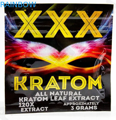 3g Xxx Kratom Powder Ziplock Bag / Kratom Herbal Incense Packaging Bag