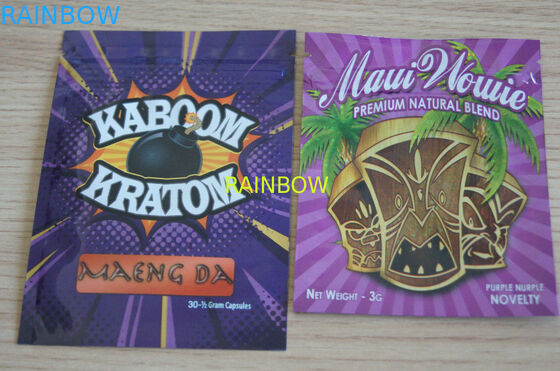 Ziołowy worek kadzidła / trzy boczne uszczelnienie worek na suwak / niestandardowe ziołowe kadzidełka dla 1g / 2g / 3g / 4g / 5g saszetka torba na proszek