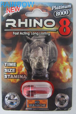 10 ml butelka leku Rhino small medicine, plastikowe pojemniki na tabletki kapsułki / karta 3D rhino