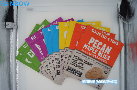 Plastikowe torby do pakowania przekąsek / saszetka na ciasteczka, woreczek serowy 10 uncji z zamkiem