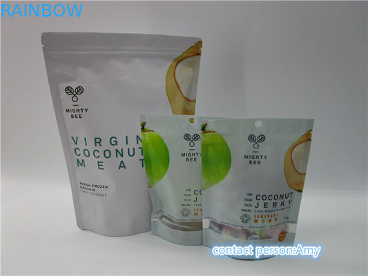 PET + AL + PE orzech kokosowy Snack Bag Opakowanie matowe wykończenie / błyszczące wykończenie