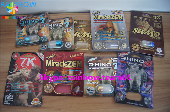 Opakowanie papierowe SGS Opakowanie z przezroczystego plastiku Butelka na seks, dostarczona przez klienta