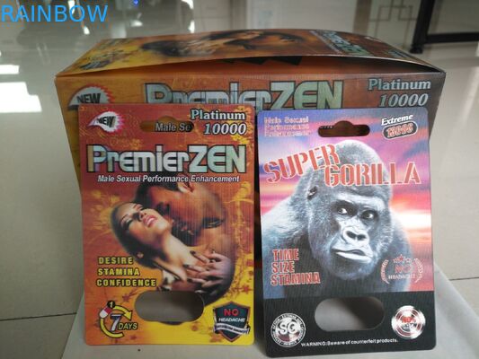 Tabletki wzmacniające męskie Wyczyść opakowanie z blistra Papier / materiały PP