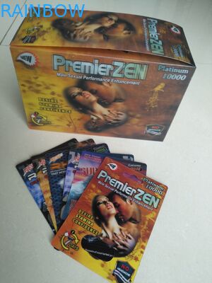 Tabletki wzmacniające męskie Wyczyść opakowanie z blistra Papier / materiały PP