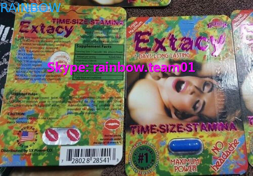 Extacy Sex Pills MAX Strength Opakowanie kartonowe z papieru Trwałe logo Dostosowane