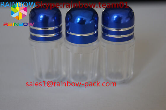 Butelki z lekkim pustym lekiem z nakrętką z folii aliminum, obudowa z pocisku