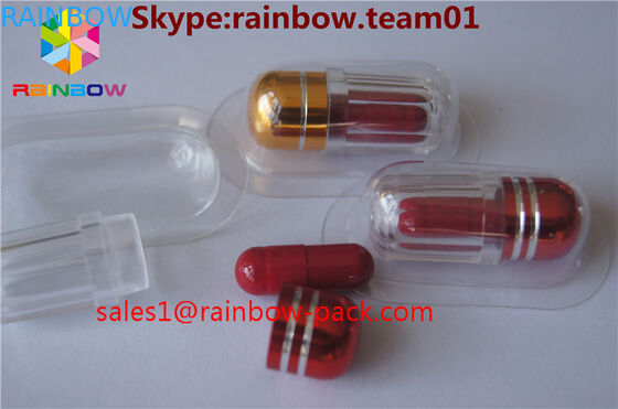 plastikowe butelki pigułki na sprzedaż pojemniki capsul butelka w kształcie kutasa niebieskie pojemniki kapsułki w kształcie sześciokąta i ośmiokąta