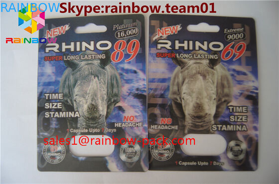 gorąca sprzedaż karta do druku 3D czarna mamba 3D efekt karta pigułki opakowanie 3D karta / karta do druku 3D blister blister papier ca