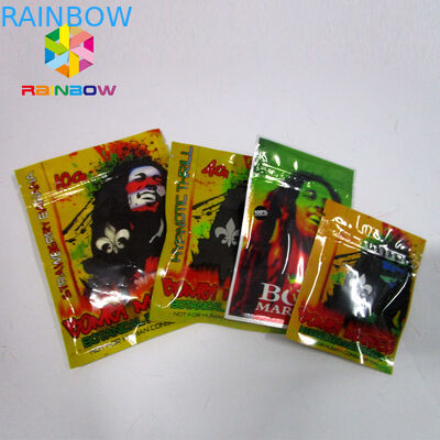 Opakowanie z ziołami kadzideł wielokrotnego zamykania, torby z mulczami ziplock z jednej strony Wyczyść