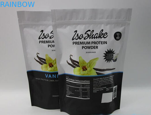 FDA stand-zipper food pouch for powder protein serwatkowych 1kg