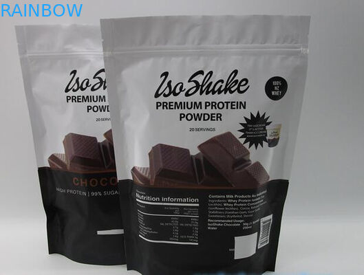 FDA stand-zipper food pouch for powder protein serwatkowych 1kg