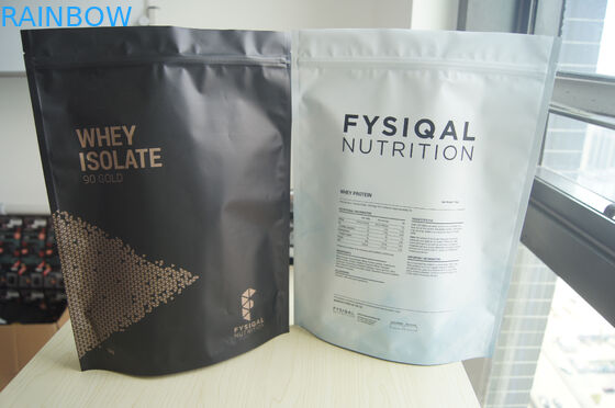 Stand up Aluminium Foil Whey Protein Powder Bags For 480g