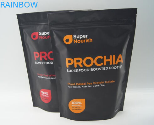 Stand up Aluminium Foil Whey Protein Powder Bags For 480g