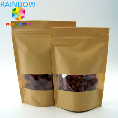 Woreczki z herbatą w przezroczystych oknach / woreczki do pakowania z możliwością wielokrotnego szczelnego zamykania