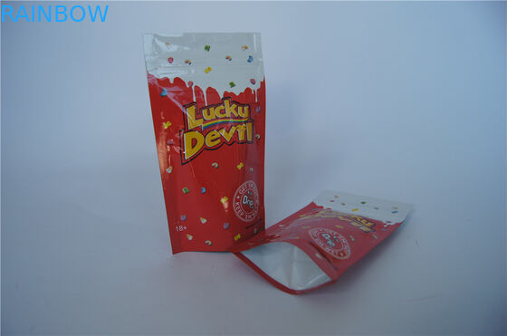 Dostosowane torby z folii z tworzywa sztucznego Zamykaną gumką do statywu / folią aluminiową Ziplock Gummy Bag