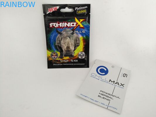 Niestandardowe drukowanie folii mylarowej z trzema bocznymi zamkniętymi woreczkami z woreczkami ziplock do pakowania w kapsułki