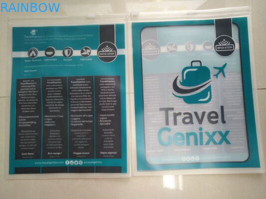 Wyczyść przezroczysty worek Pvc, woreczek na ubrania Pvc Wieszak na trzy uszczelki boczne