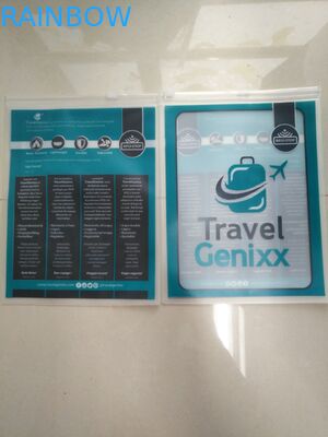 PCV Dokument podróżny Suwak Ziplock Etui opakowanie torby / Worek PVC przezroczysty PVC / PCV długopis CASE / PVC Stationery Pouch