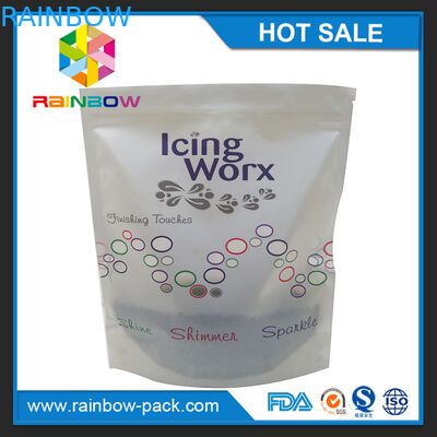 Matte Dostosowane logo Drukowanie Stand up up Ziplock Pouch z dolnym klinem