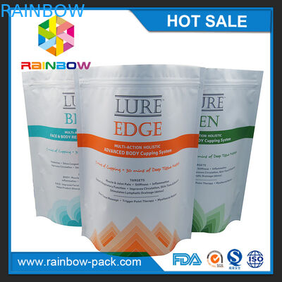 Matte Dostosowane logo Drukowanie Stand up up Ziplock Pouch z dolnym klinem