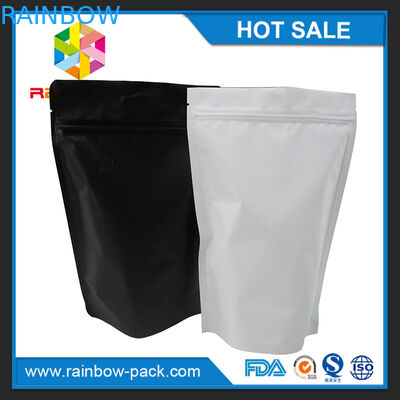 Matowy Czarny Biały Folia aluminiowa Stojak na ziplock Torba na żywność Opakowanie Przechowywać w świeżości