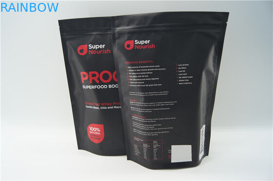 Wysokiej jakości torba z folii aluminiowej do stawiania w stojaku z zamkiem błyskawicznym