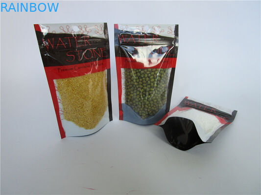 Niestandardowe drukowane plastikowe Gummy Candy / Jelly Bean opakowanie worek z oknem