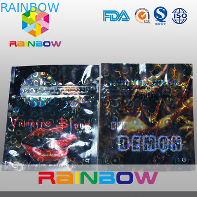 Laminated Material Monkey Ziołowy Kadzidełka Mini Ziplock Torby z nacięciami łezki