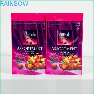 Niestandardowa torba na suwak z logo do torby do pakowania czekolady / czekolady