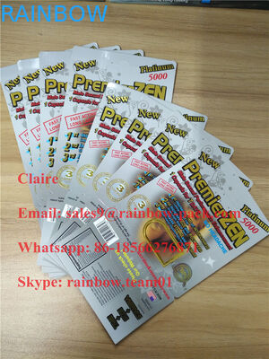 Opakowanie blistrowe PremierZen Gold Male Enhancement w magazynie z efektem 3D