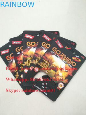 Hurtownia USA nosorożca opakowanie blister 3D karta do pojemnika na kapsułki Go Rhino / bullet / bottle