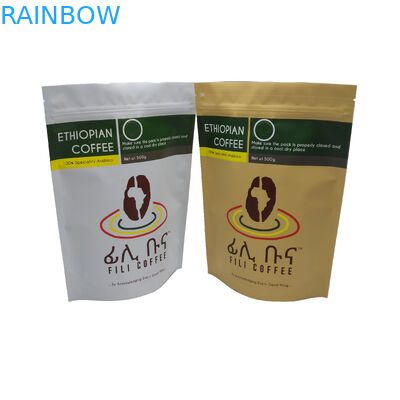 Matte Finish Foil Lineed Stand Up Torba do pakowania na zamek 500g