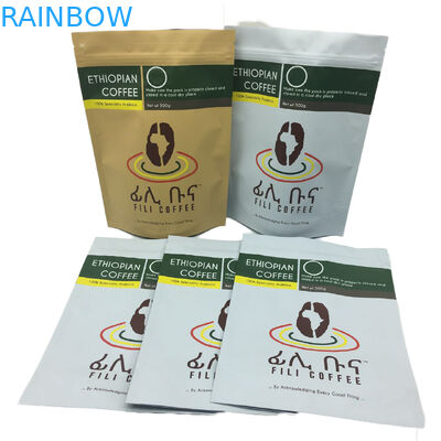 Matte Finish Foil Lineed Stand Up Torba do pakowania na zamek 500g