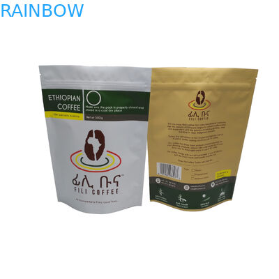 Matte Finish Foil Lineed Stand Up Torba do pakowania na zamek 500g