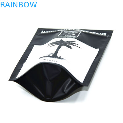 Niestandardowe opakowania foliowe z folii aluminiowej, 300g Stand Up Coffee Work With Valve