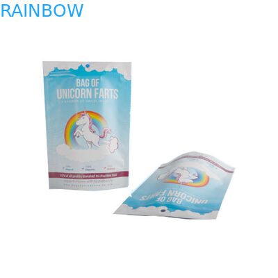 Opakowanie foliowe z folii aluminiowej Alumimum Ziplock White Blue Shinny