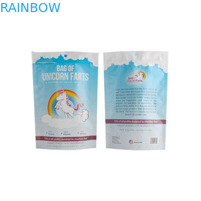 Opakowanie foliowe z folii aluminiowej Alumimum Ziplock White Blue Shinny