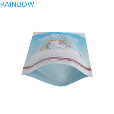 Opakowanie foliowe z folii aluminiowej Alumimum Ziplock White Blue Shinny