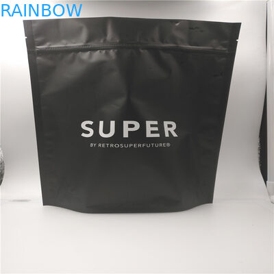 Matte Black 500 gramów 1 LB drukowane torby do pakowania żywności Z Ziplock i odgazowywania