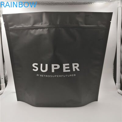 Matte Black 500 gramów 1 LB drukowane torby do pakowania żywności Z Ziplock i odgazowywania