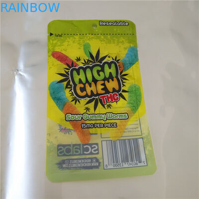 Cbd Thc Fudge Seeds termicznie zamykane plastikowe torby, saszetka z folii aluminiowej do gumy Cbd