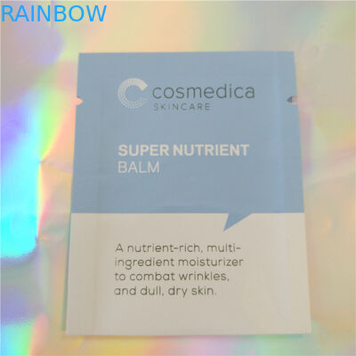 Plastikowa torebka z folii aluminiowej Opakowanie Próbka Kosmetyczka, kosmetyczka z 3 bocznymi uszczelkami