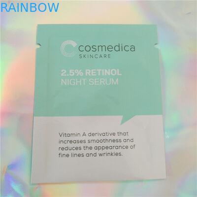 Plastikowa torebka z folii aluminiowej Opakowanie Próbka Kosmetyczka, kosmetyczka z 3 bocznymi uszczelkami