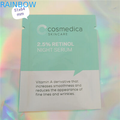 Plastikowa torebka z folii aluminiowej Opakowanie Próbka Kosmetyczka, kosmetyczka z 3 bocznymi uszczelkami