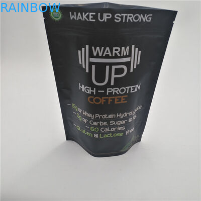 Wielokrotnego użytku czarny matowy stojak do torebek z tworzywa sztucznego Opakowanie do ziaren kawy