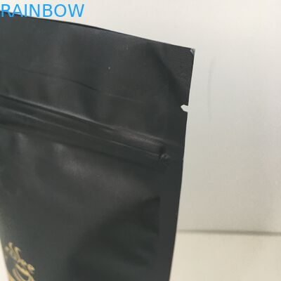 Private Label Gold Logo Folia aluminiowa podszewka z tworzywa sztucznego woreczki do pakowania z zaworem